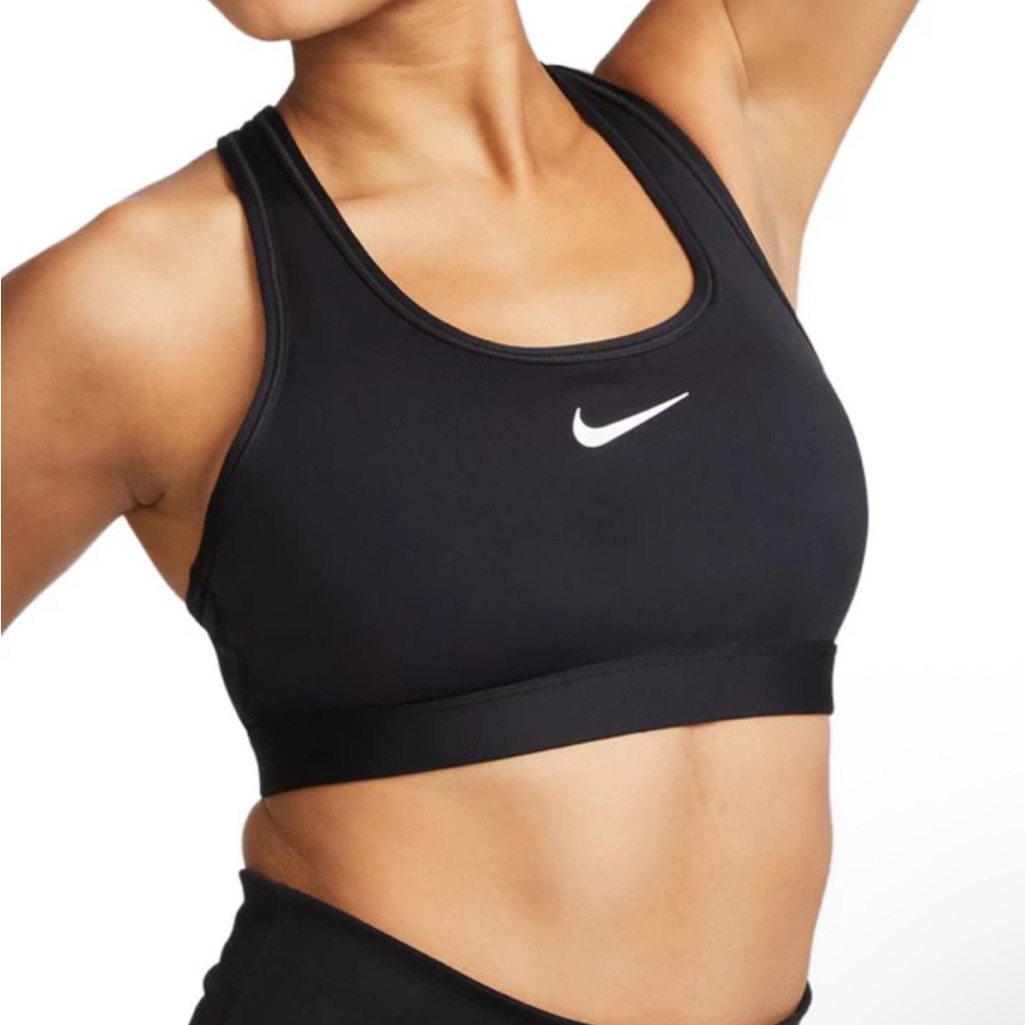 Nike Women's Black And White Sports Bra Sz M